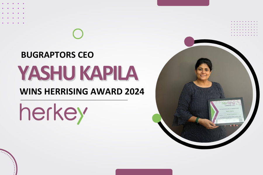 BugRaptors CEO Yashu Kapila Wins HerRising Award 2024